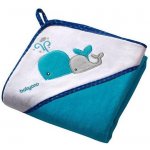 BabyOno osuška velur s kapucí 100x100 cm modrá – Zboží Dáma