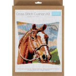 Sada na vyšívání Polštář GCS154 Hnědý kůň – Zboží Dáma