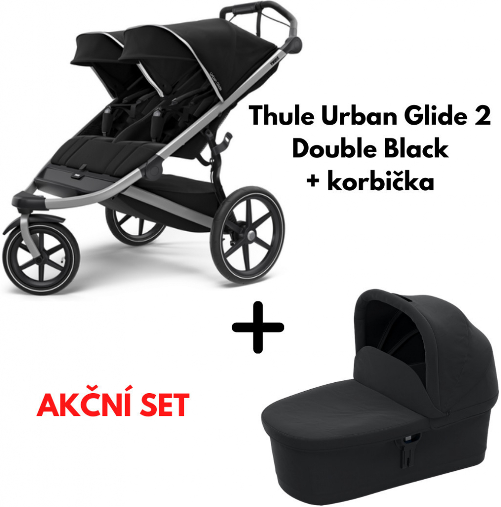 Thule Urban Glide 2 DOUBLE BLACK 2022 + korba od 25 490 Kč - Heureka.cz