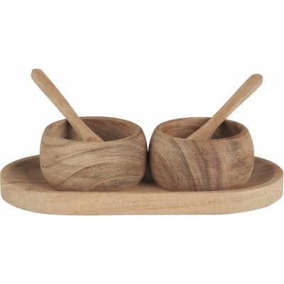 Ib Laursen Dřevěná dóza na sůl a pepř Acacia Wood – Zboží Mobilmania