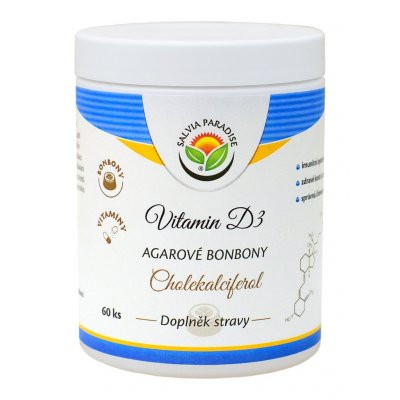 Salvia Paradise Vitamin D3 Cholecalciferol agarové bonbony 60 ks – Hledejceny.cz