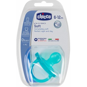 Chicco Physio silikon Soft bez BPA modrá