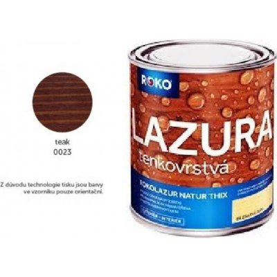 Roko Rokolazur Natur Thix 3 l teak – Zboží Mobilmania