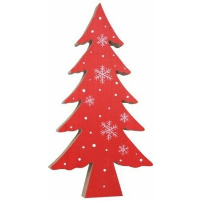Strom dřevěný červený na postavení 15 x 25,5 cm – Hledejceny.cz