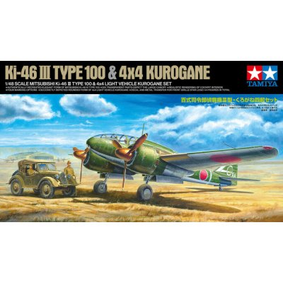 Tamiya Mitsubishi Ki 46 III Type 100 & 4x4 Light Vehicle Kurogane Set 1:48 – Hledejceny.cz