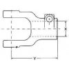 Poloosa a homokinetický kloub Vidlice vnější 1 3/4" Z=6
