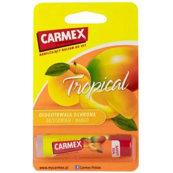 Carmex Tropical hydratační balzám na rty v tyčince (Peach and Mango) 4,25 g