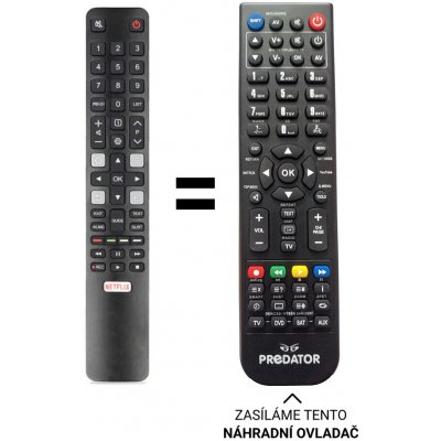 Dálkový ovladač Predátor TCL 32S5400AF – Zboží Živě