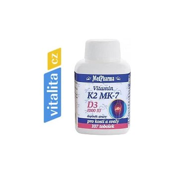 MedPharma Vitamin K2 MK-7+D3 1000 IU 107 tobolek