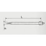 hřebík 25x1.5 ZINEK kalený rovná hlava [1 ks] – Hledejceny.cz