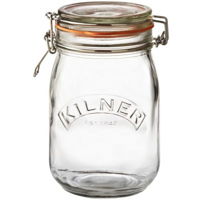 Kilner Kulatá zavařovací sklenice s klipem 1000ml – Zbozi.Blesk.cz