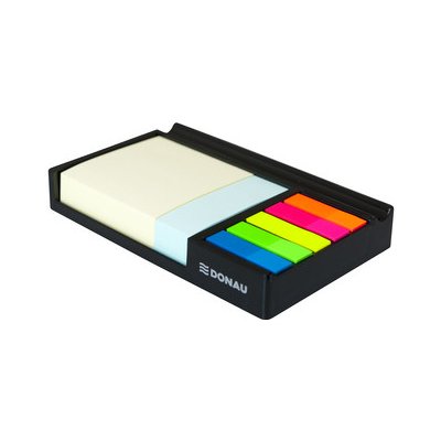 DONAU MemoBox zásobník s pozn. lístky a záložkami, 164 x 104 x 24 mm - černý – Hledejceny.cz