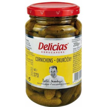 Delicias Cornichons okurčičky mini 370 ml