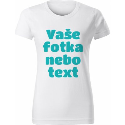 Grooters Bílé dámské tričko s vlastním motivem / fotkou – Zboží Dáma