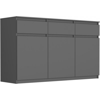 Framire Komoda s policemi a zásuvkami antracit 40 x 120 cm S3 – Hledejceny.cz