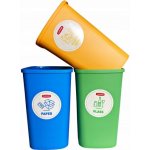 CURVER ECO Friendly 02173-999 3 x 9 l Set košů na tříděný odpad – Hledejceny.cz
