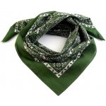Dámský šátek zelený kašmírový vzor – Zboží Dáma