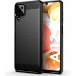 Pouzdro Carbon Case Samsung Galaxy A12 černé – Zboží Mobilmania