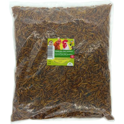 B-FARM Pamlsek pro slepice z moučných červů a bráněnky 1Kg – Zboží Mobilmania