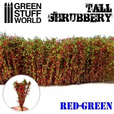 Dekorace Green Stuff World Tall Shrubbery: Red Green – Zboží Živě