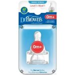 Dr. Brown´s savička úzké hrdlo 2 ks Typ 1 transparentní – Zboží Dáma