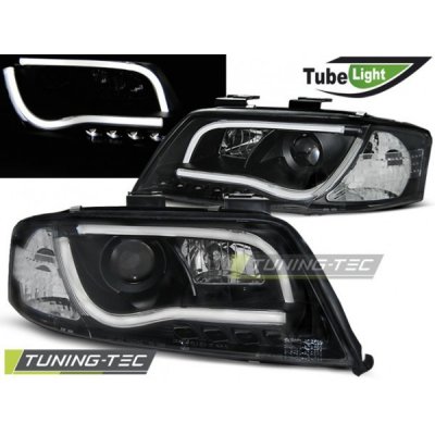 Tuning-Tec Přední čirá LED světla Audi A6 (2001 - 2005) - Tube Light - černé – Hledejceny.cz
