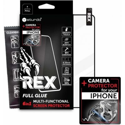 Sturdo Rex Privacy Anti-Spy Full Glue tvrzené sklo pro Apple iPhone 14 Pro + sklo na kameru FMO-1988-IPH-15XXX