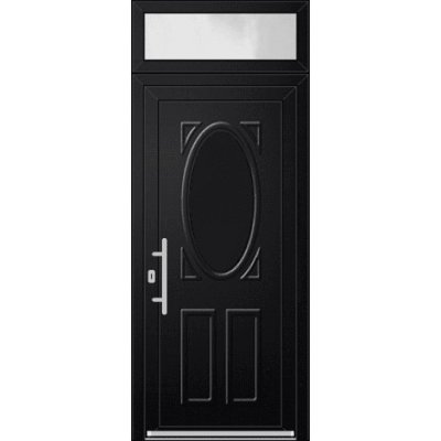OknaDvereNaMiru.cz Vchodové dveře 3D Corina 3 + Nadsvětlík bílá 105 x 220 cm – Hledejceny.cz