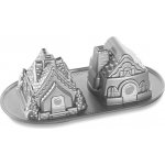 Nordic Ware forma bábovka Perníkové domky 1300 ml stříbrná – Hledejceny.cz