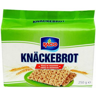 Racio Knäckebrot žitný se sezamem 250 g – Zboží Dáma