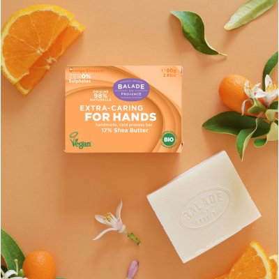 Balade en Provence BIO vyživující tuhé mýdlo na ruce pomerančový květ 80 g – Hledejceny.cz