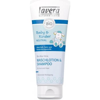 Lavera Baby & Kinder Neutral vlasový a tělový šampon 200 ml