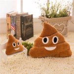 OOTB.de Polštář emoji Hovínko Poop Hnědý s úsměvem světlejší 31 – Zboží Mobilmania