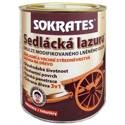 Sokrates Sedlácká lazura na dřevo 0,7 kg hemlock – Hledejceny.cz