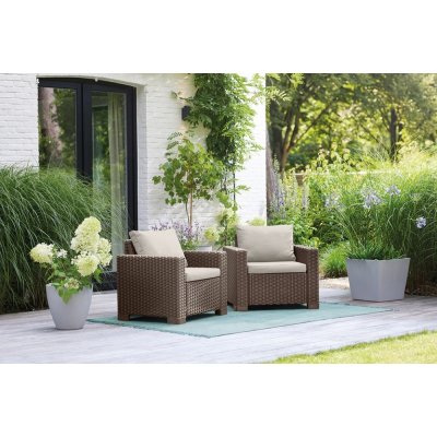 KETER California Chair 83 x 68 x 72 cm 2ks cappucino / písková – Hledejceny.cz