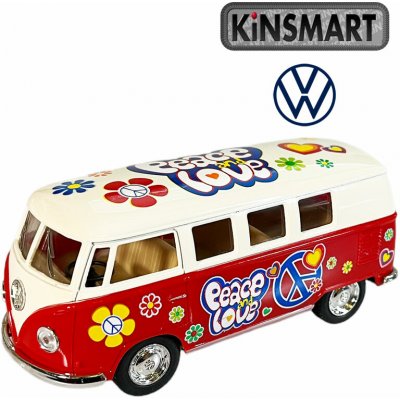 Teddies Autobus Kinsmart Volkswagen Classical kov 13 cm na zpětné natažení žluto/bílá – Hledejceny.cz