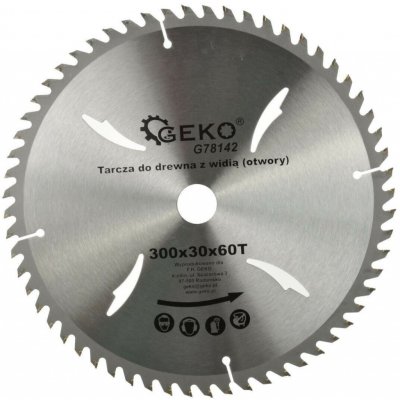 GEKO Kotouč pilový do dřeva 300x30 mm 60T – Zboží Mobilmania