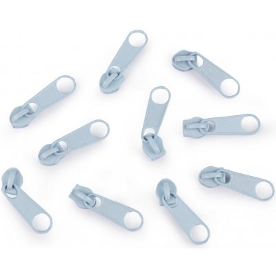 Pro Háčkování Jezdec ke spirálovému zipu 3 mm, ledově modrá 10 ks – Zboží Mobilmania