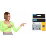 Dymo RHINO D1 S0718300, 12 mm x 1,5 m, černá na bílé – Zboží Dáma