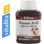 MedPharma Vitamin A + D 5000 I.U./400 I.U. 107 tablet – Hledejceny.cz