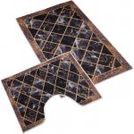 Bellatex 3D tisk sada černý mramor 60 x 100 +60x50 cm – Zboží Dáma