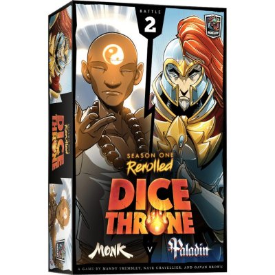 Roxley Games Dice Throne: Season One Rerolled Monk vs. Paladin