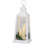 Lucerna MagicHome Vanoce, plast, bila, 3xLED zluta, 14x14x35 cm, 3xAAA – Hledejceny.cz