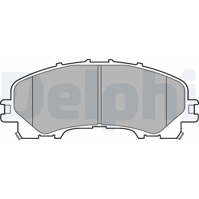 Sada brzdových destiček, kotoučová brzda DELPHI LP3183 – Hledejceny.cz