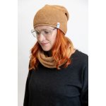 Italy fashion čepice a nákrčník Pastel Skořicová – Hledejceny.cz