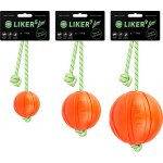 LIKER Míček pro psy LUMI se svítícím provazem 9 cm – Zboží Dáma