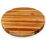 Dellinger Kulaté krájecí a dranžírovací akáciové prkénko 380x30 mm – Zboží Mobilmania