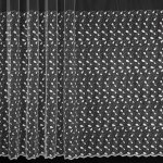 Berk tylová záclona 45364, vyšívané oválky s vlnkami, s bordurou, bílá, bílá, výška 200cm ( v metráži) – Zboží Mobilmania