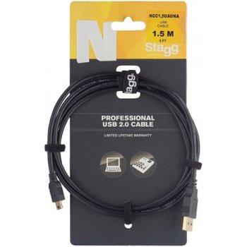 Stagg NCC1,5UAUNA USB A-MINI A 2.0 1,5m