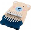 Dětská hudební hračka a nástroj Goki Hudba Kalimba dřevěná medvídek